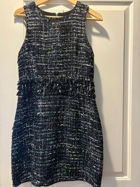 Julie Brown Navy Tweed Dress